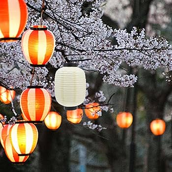 Amazon.co.jp: EXCEART ちょうちん 提灯 和紙 ランタン 長型